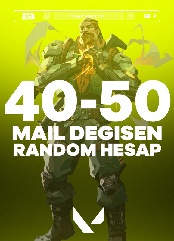 +VİP 40-50 Skinli Valorant Hesap (Mail Değişen)
